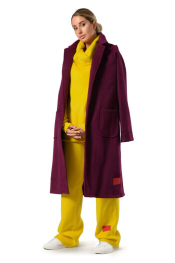 Yellow Set X Burgundy Coat