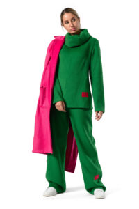 Green Set X Fuchsia Coat
