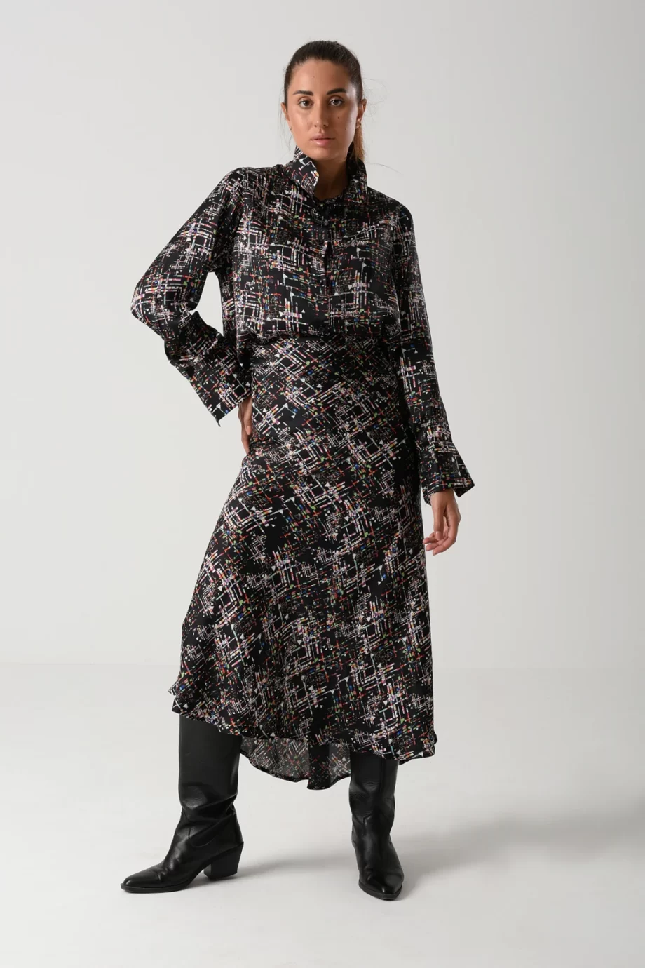 Silk Satan Set in Black