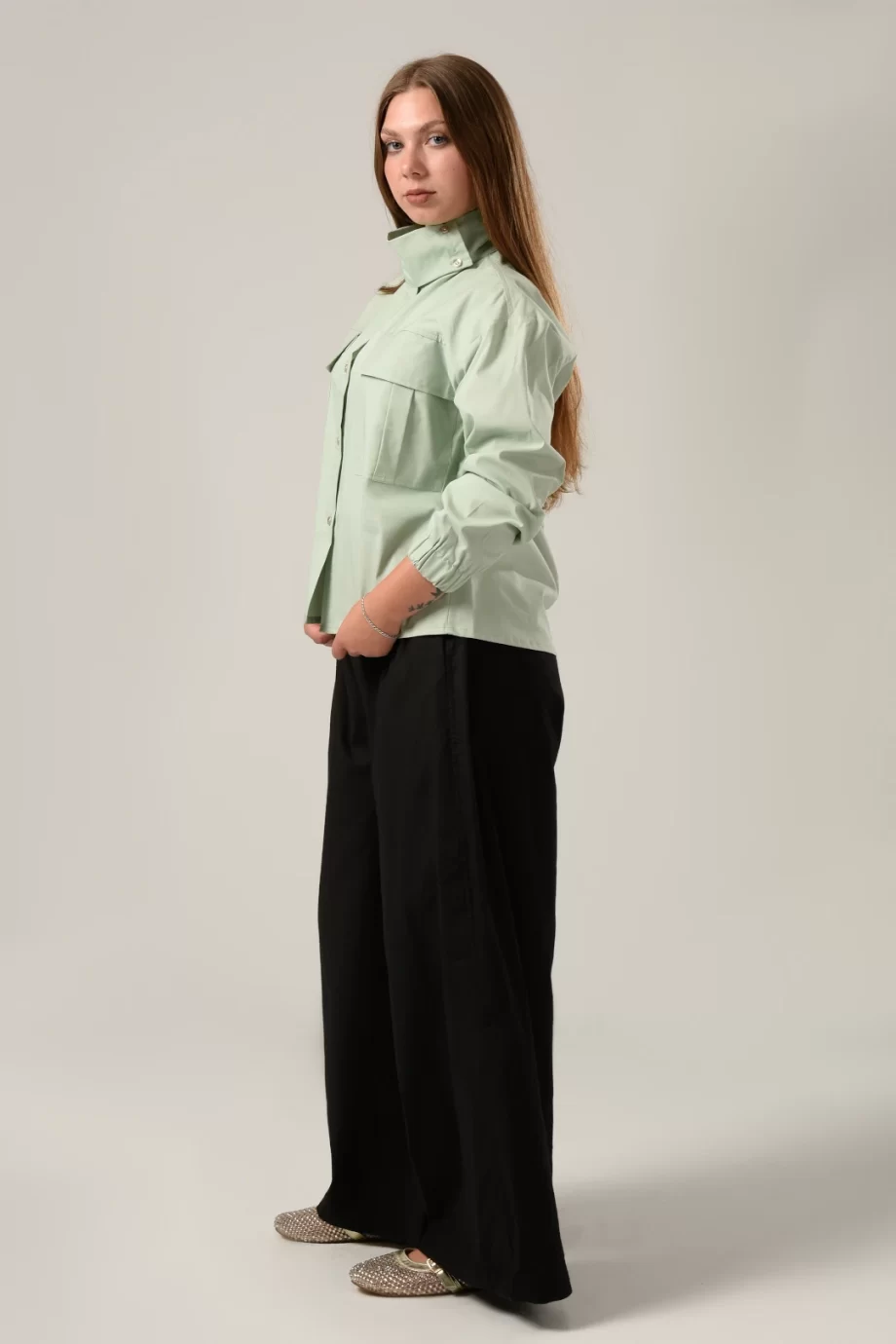 Pockets Shirt in Mint