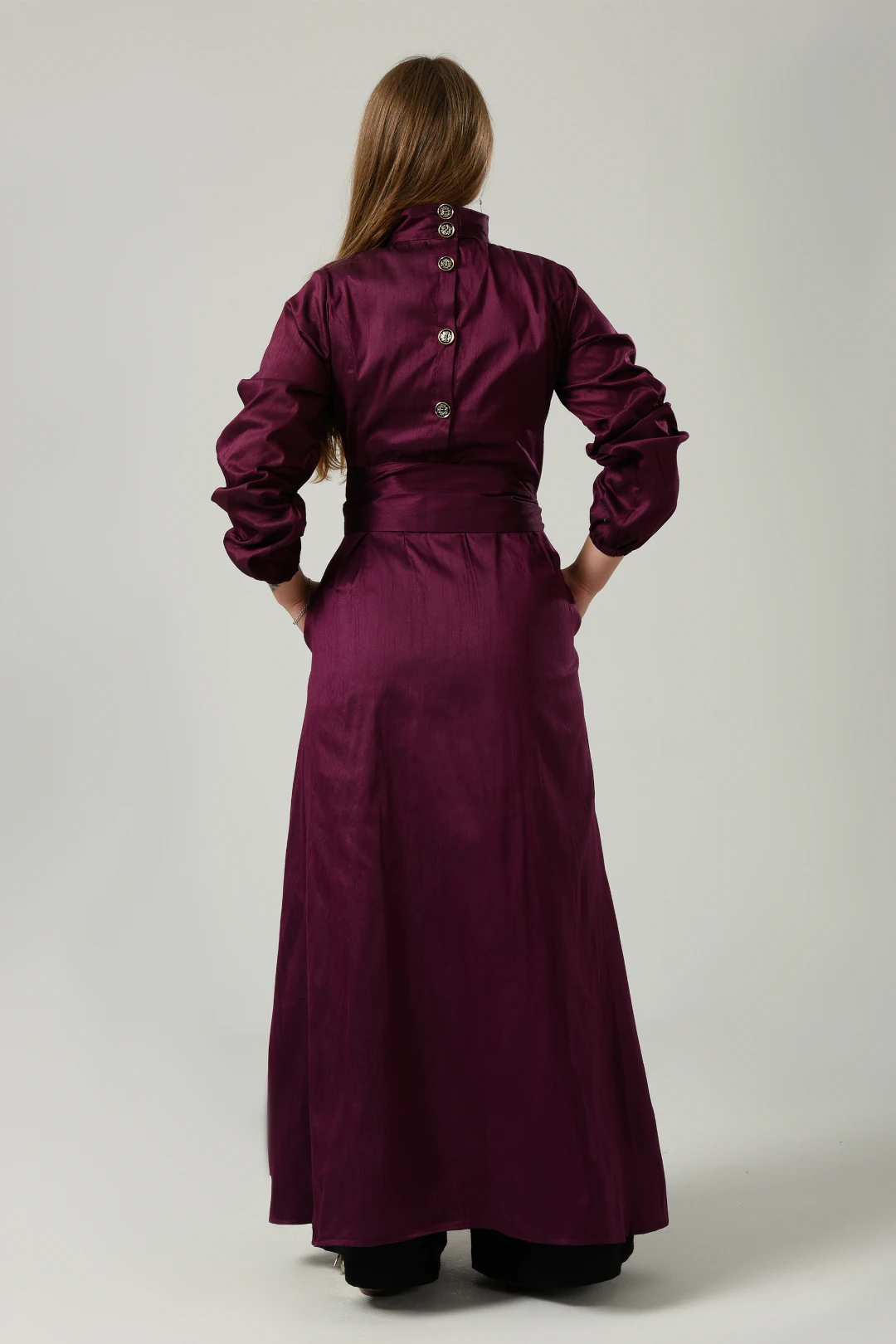 Misskka Dress in Burgundy
