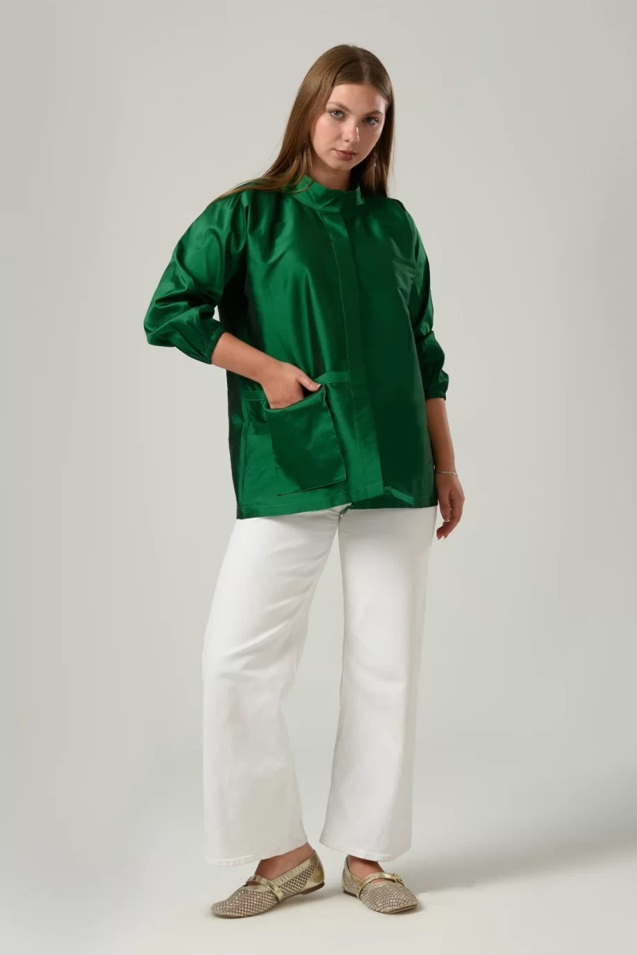 One Pocket Shirt in Green