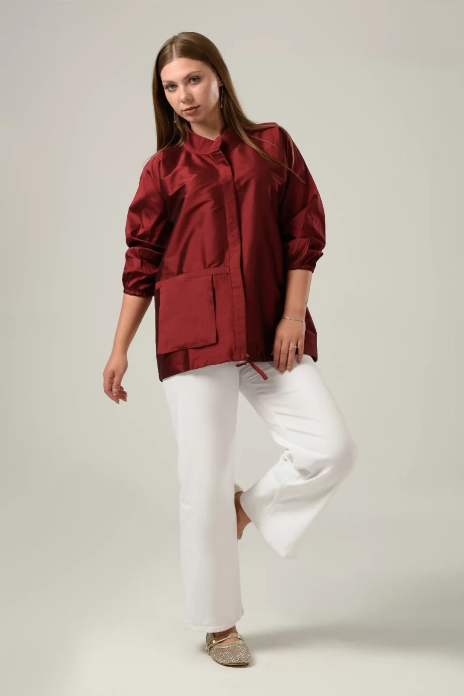 One Pocket Shirt in Burnt Umber