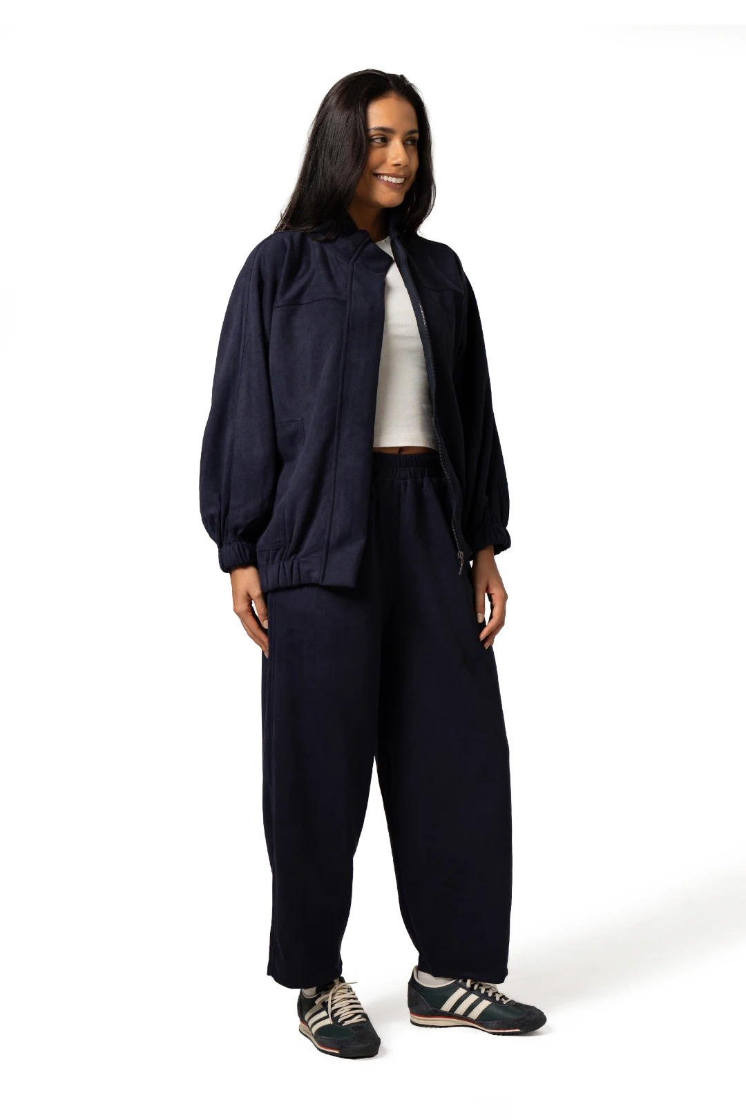 The Code Suede Set in Navy - Image 5