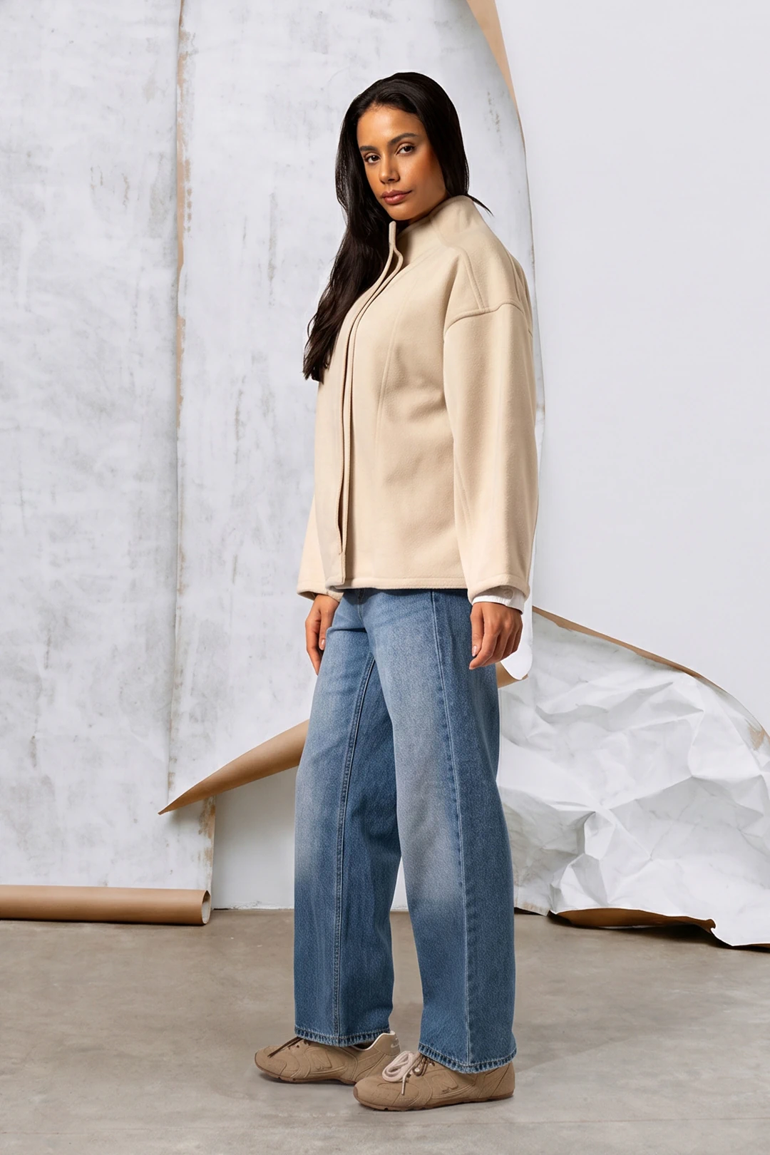 Encrypto Jacket in Beige - Image 8