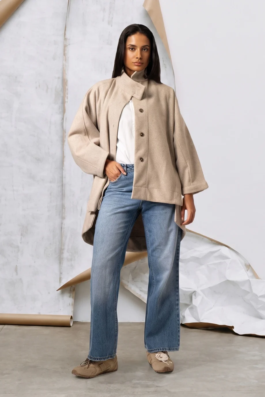 Cipher Jacket in Beige